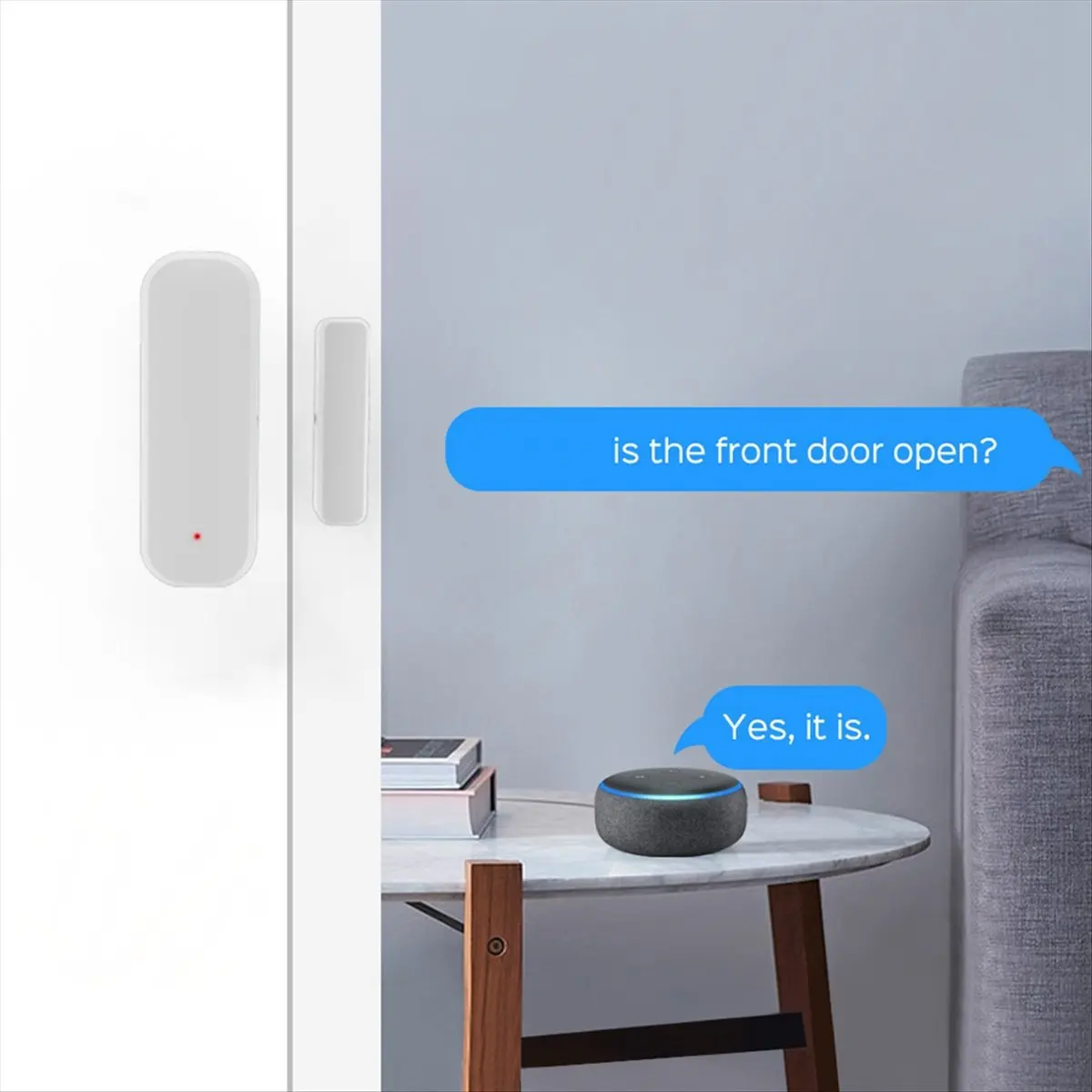 Фото 【N21R】 Беспроводные магнитные датчики для дверей и окон Tuya Zigbee Smart Life №4