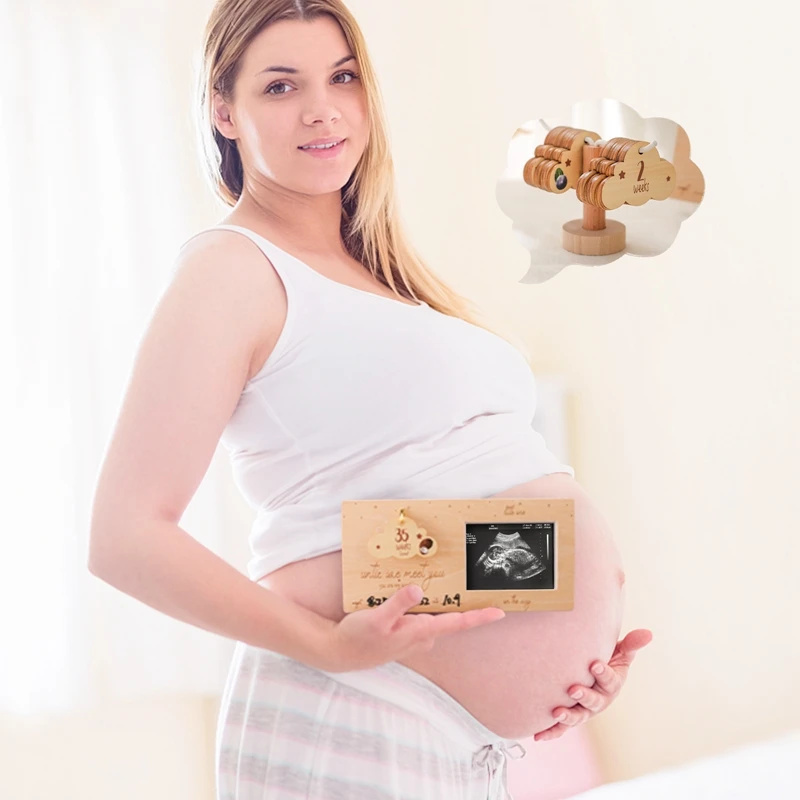 Фото Фоторамка Sonogram детская ультразвуковая фоторамка облачная рамка подарок для беременности объявление ребенка сувенир для пар Новые мамочки Dady №5