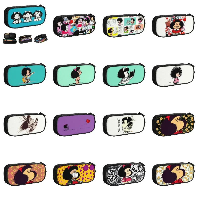 

Корейский юмор, искусственный карандаш для девочек и мальчиков, индивидуальный мультяшный рисунок, манга, Quino, большая коробка для хранения, искусственная ручка