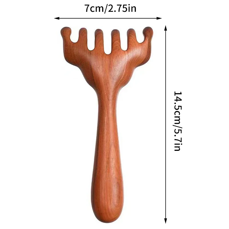Золотой сандал дноуглубительная меридианная массажная расческа шесть челюстей