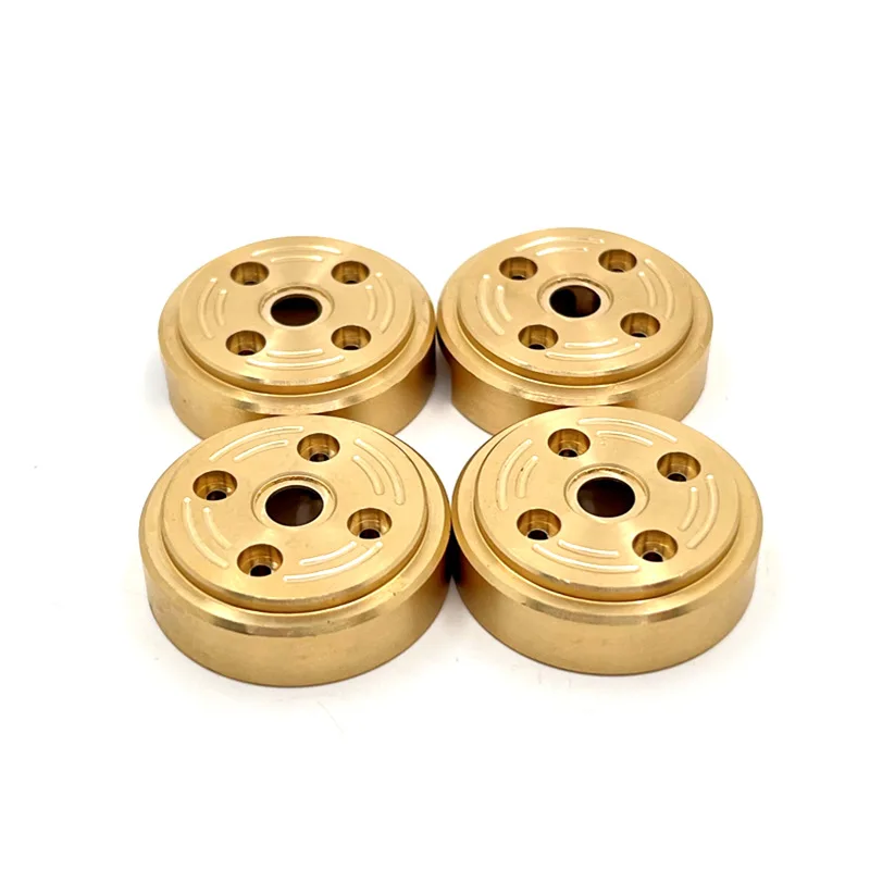 

4pcs Brass Outer Portal Housing Counterweight for FMS FCX24 1/24 RC Crawler Car Upgrades Parts Accessories