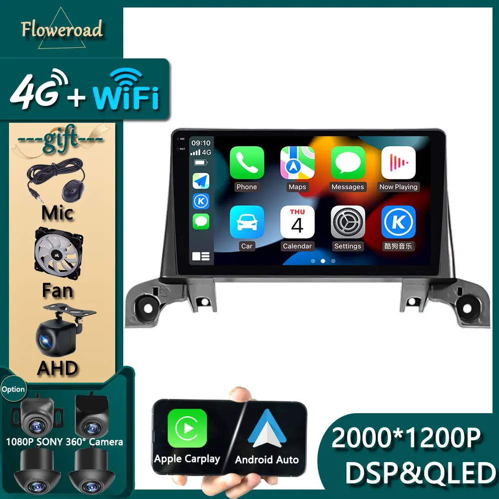 

Tooch Screen Carplay Auto Android For Peugeot 4008/5008 2017-2019 Car Radio Multimedia Player Navigation GPS Video 2 DIN Monitor