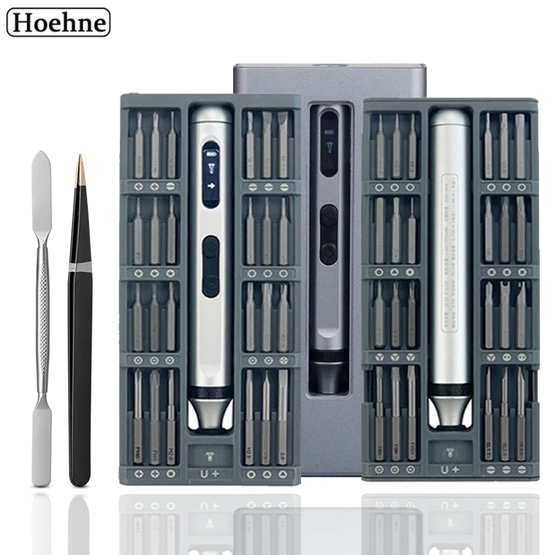 

51 IN 1 Precision Electric Screwdriver Set Silent Durable Type-C Fast Charging Cordless Screwdrivers Bits Kits Electric Tool Set