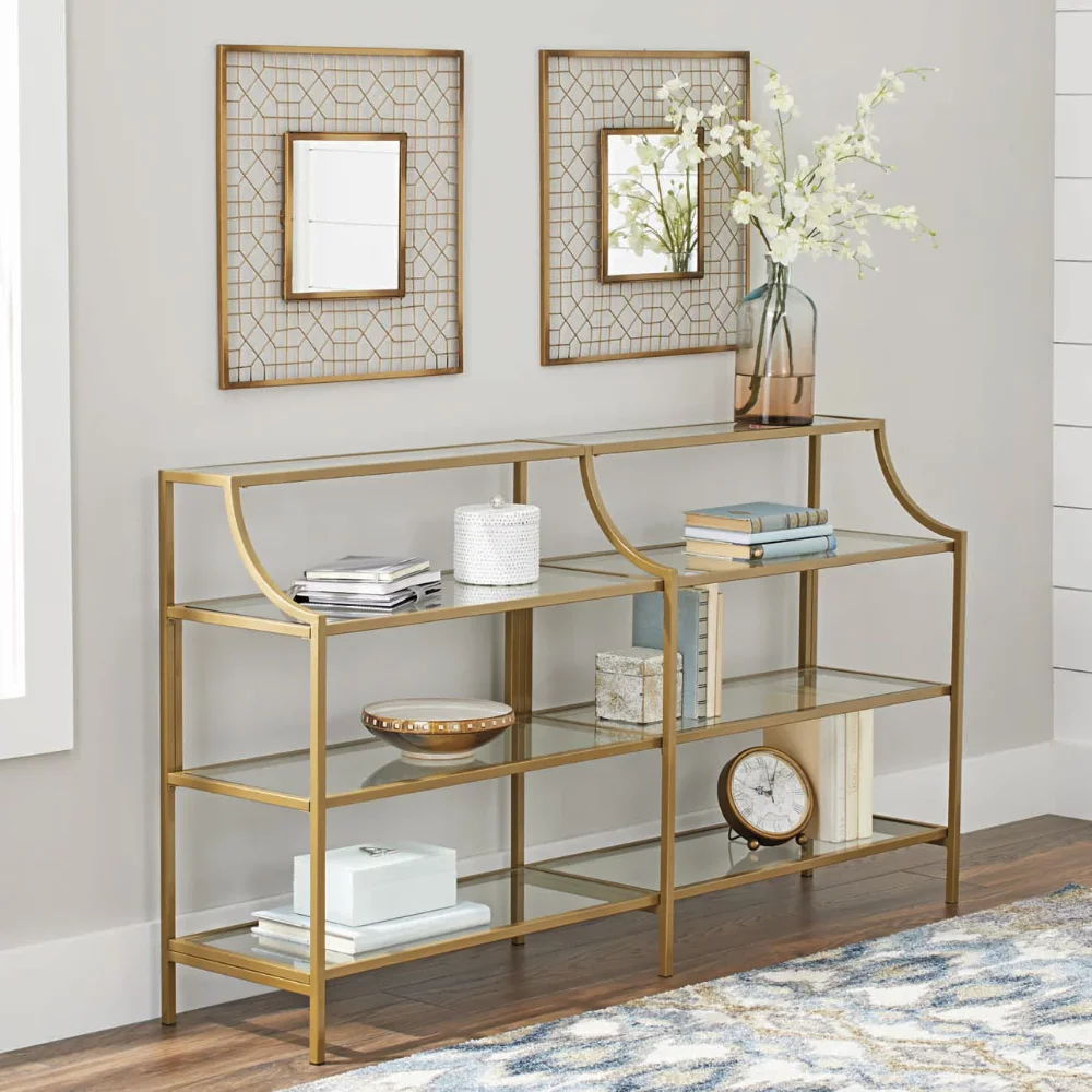 

Better Homes & Gardens Nola Console Table, Gold Finish