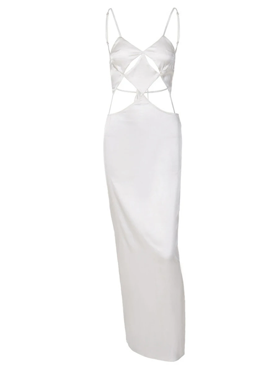 

Женское мини-платье на бретелях-спагетти с V-образным вырезом, ажурная кружевная рубашка в стиле пэчворк, с открытой спиной, платье-трапеция, пикантная уличная одежда