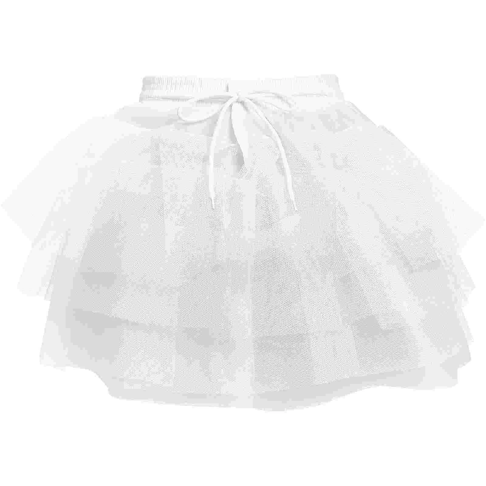 

Crinoline Dress Tutu Skirt Support Child Lolita Short Petticoat Hoopless Girl Kids