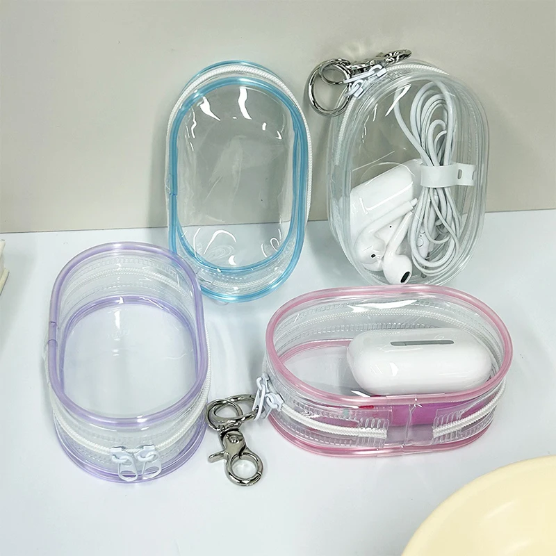 Прозрачная плюшевая сумка для хранения кукол брелок пыленепроницаемый кабель