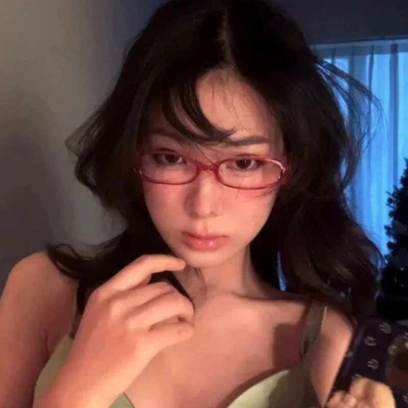 Овальная квадратная оправа для очков Y2K