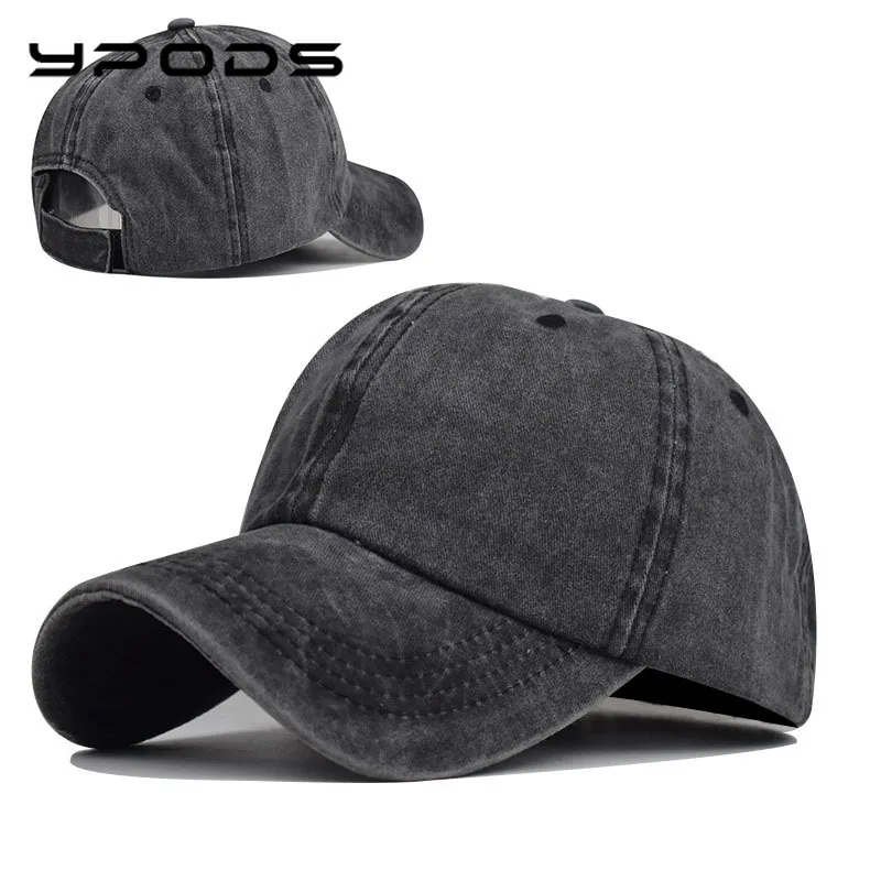 

Washed Baseball Cap Ponytail Cap Tide Curved Peaked Cap Spring and Summer Women's Outdoor Sports Sun Hat