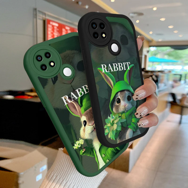 

Case for OPPO A15 A15s A35 2021 A16 A16K A31 A5 A12E A32 A33 A53 A54 A55 Realme C1 2018 Cases Green Mini AI Rabbit