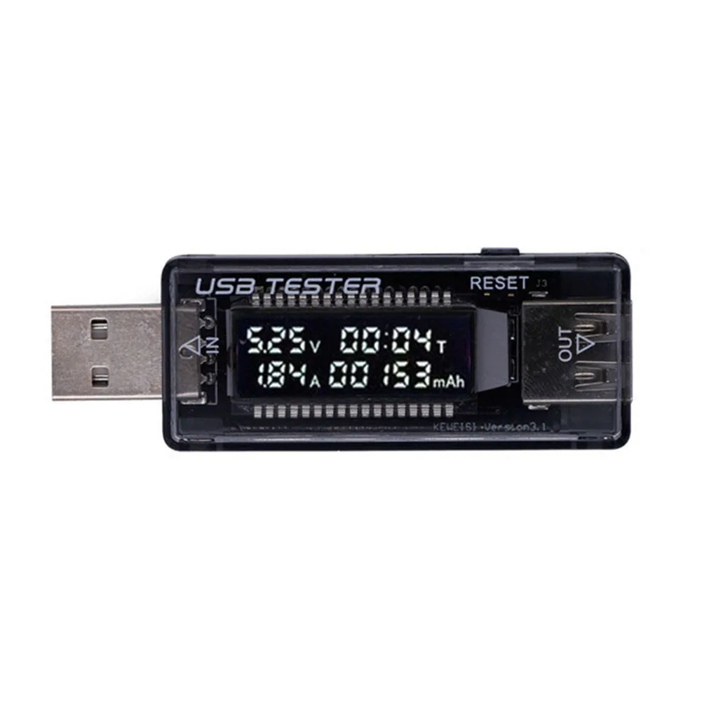 

Тестер зарядного устройства USB-тестер мощности USB-устройство тестирование 73*23*13,5 мм монитор емкости разряда Конструкция из АБС-пластика