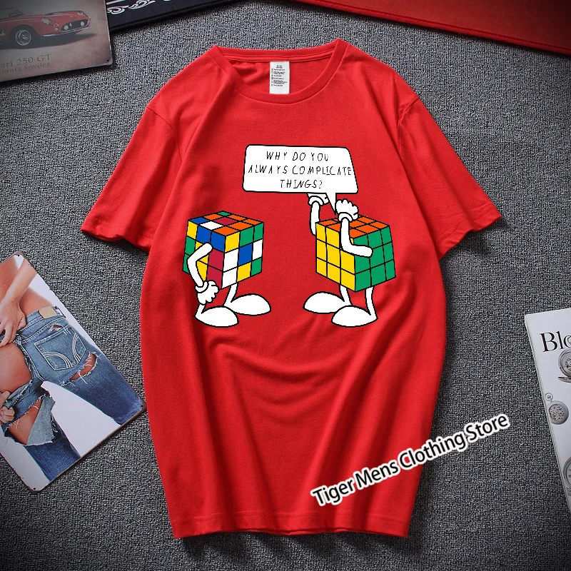 Футболка мужская с забавным принтом хлопковая тенниска в стиле хип-хоп уличная