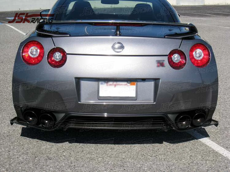 P Style Carbon Fiber Rear Bumper Side Fin For Nissa R35 Gtr 2008-2016 09 10 11 12 13 14 15 | Car Stickers