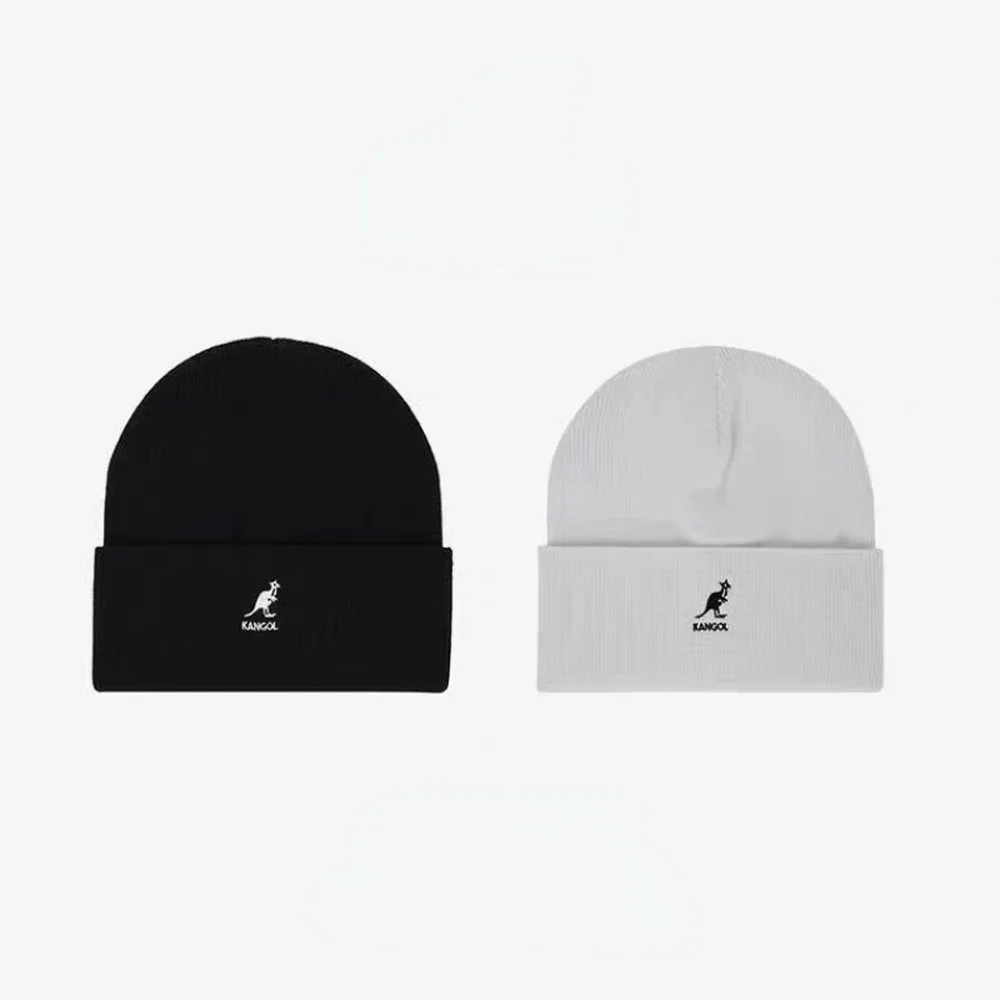 

New Cold Protection in Autumn and Winter Warm Knitted Hat Woolen Cap Kangaroo Embroidery Ins Super Popular Beanie Hat Casual Hat