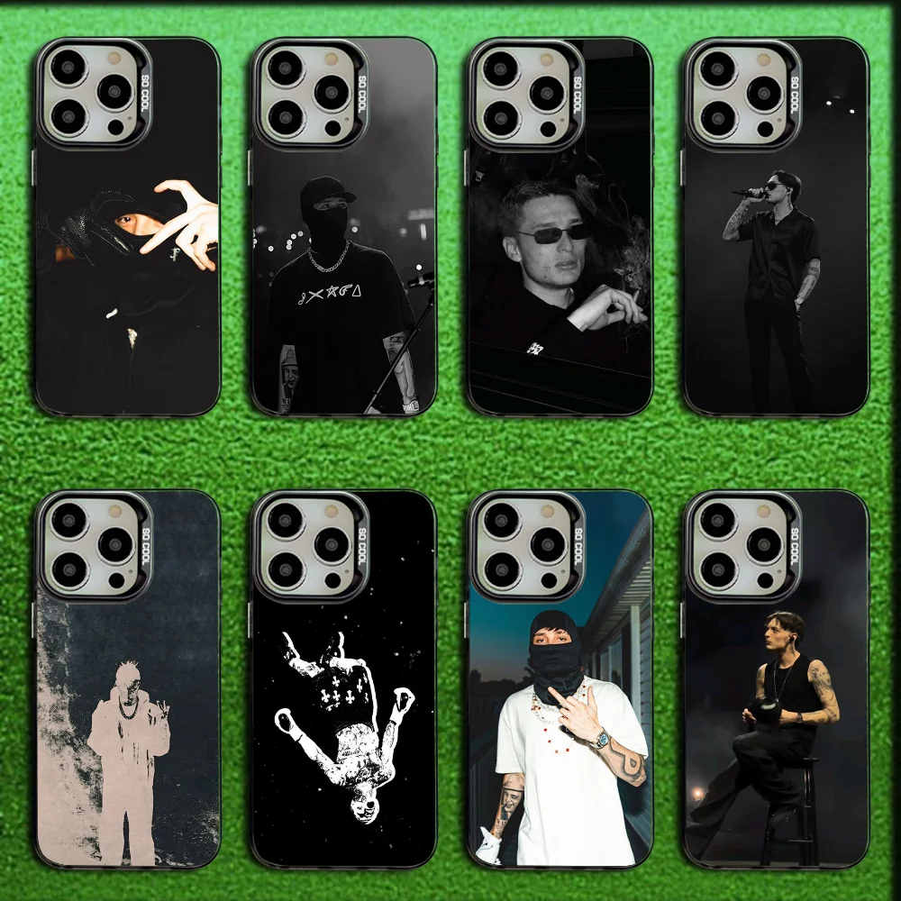 Фото Gervonta P-Peso Pluma Phone Case For iPhone 16,15,14,13,12,11,Mini,Pro,MAX Gray Matte Silicone Black Cover №1