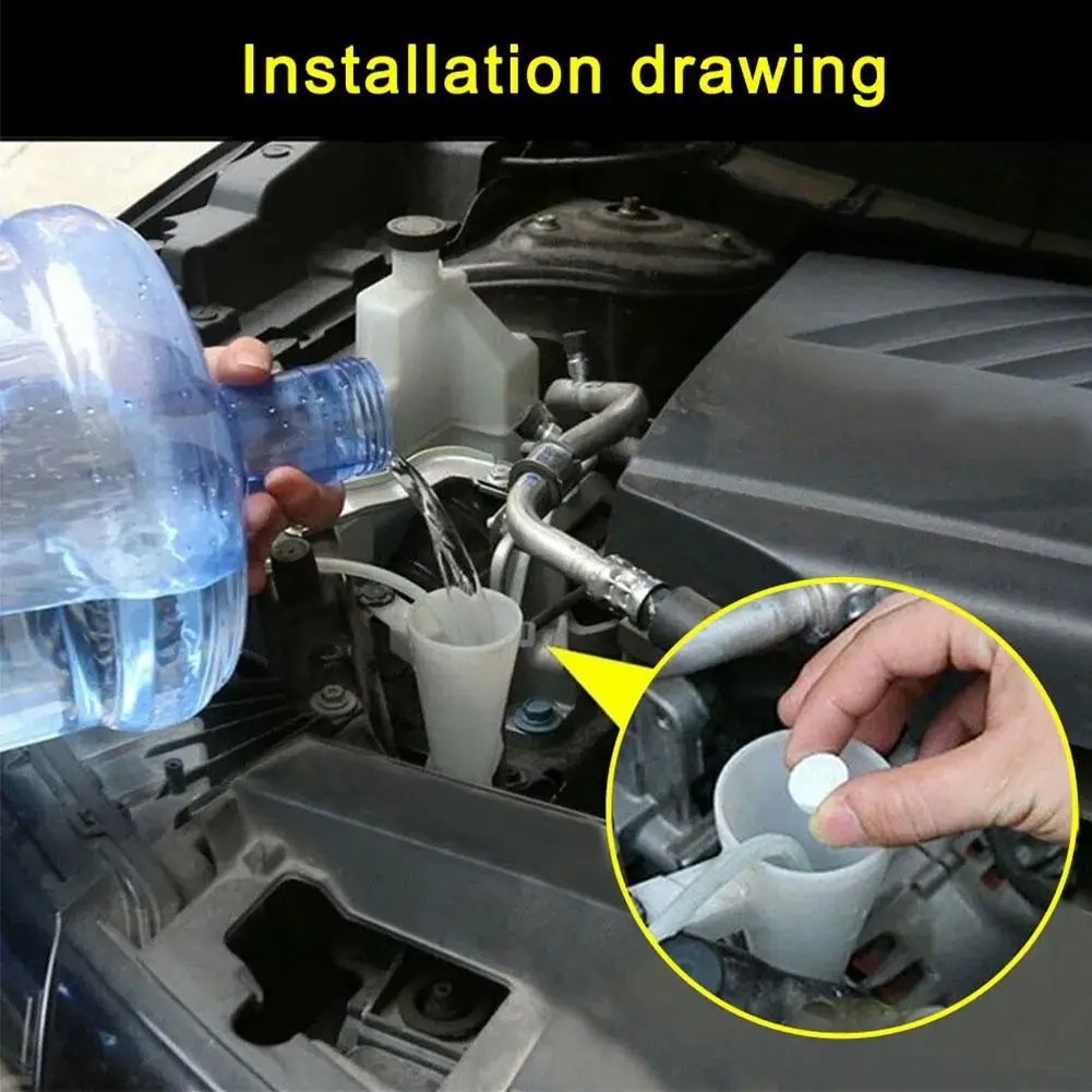 Твердый очиститель лобового стекла автомобиля ветрового шипучие таблетки для