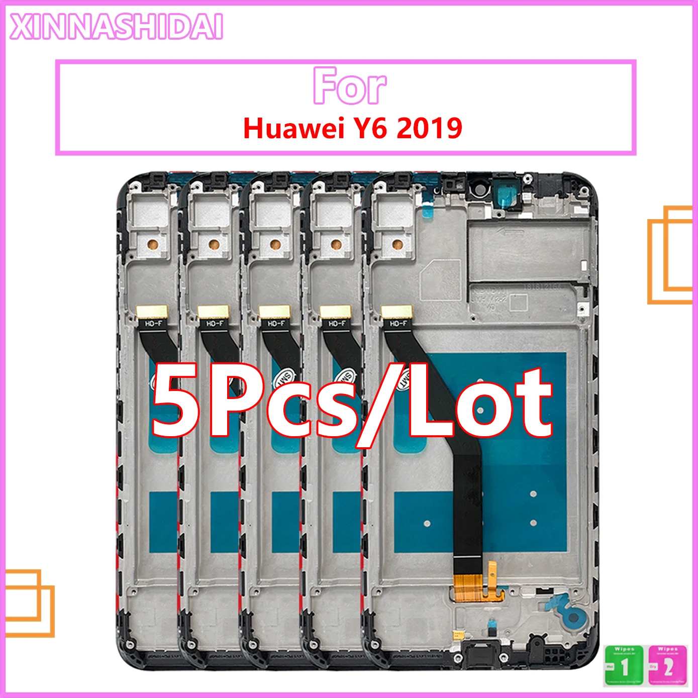 

5 шт./лот для Huawei Y6 2019 JAT-LX1/LX3 для Honor 8A ЖК-дисплей MRD-LX1F/LX1/LX2/LX3 сенсорный экран, сменный ЖК-дисплей