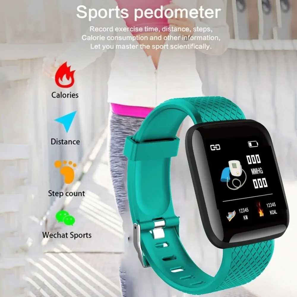 116plus Smart Watch: Waterproof Fitness Tracker with Blood Pressure and Heart Rate Monitoring for Android & iOS 4