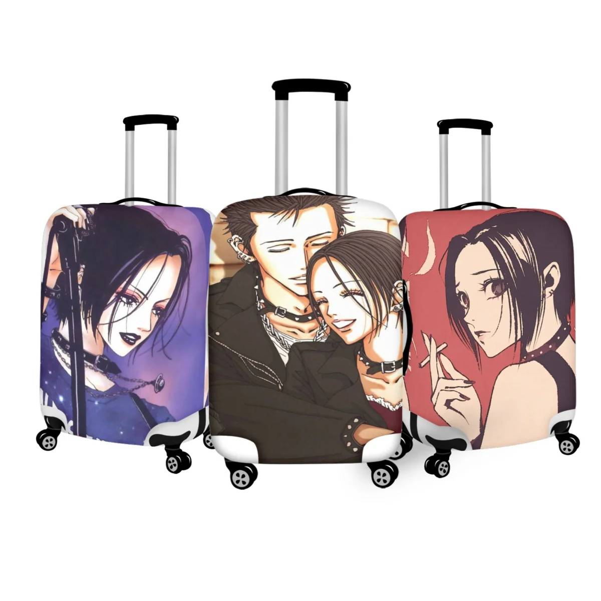 

Twoheartsgirl Anime Nana Manga Luggage Cover Protection Scratch Resistant Durable Travel Baggage Protective Sleeve with Zipper
