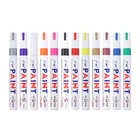 12 цветов, белая Водонепроницаемая Резиновая фоторучка, автомобильная шина, протектор, экологичный фломастер для окраски шин, Прямая поставка