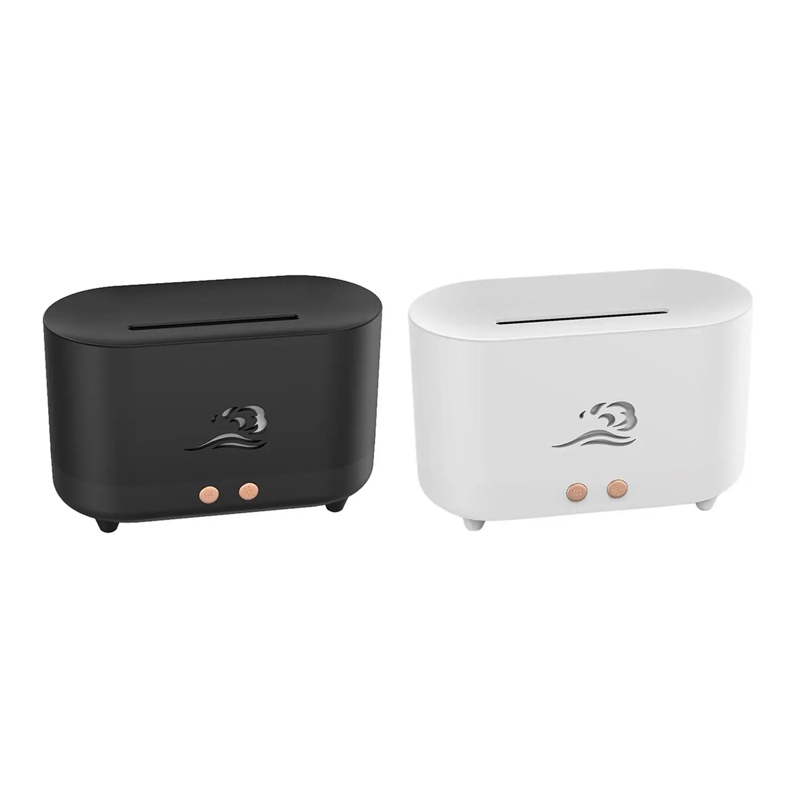 

Portable Air Humidifier USB 3D Flame Mist Auto Shut Off Essential Oil Diffuser Quiet for Bedroom Dorm Babies Nursery Desktop Car
