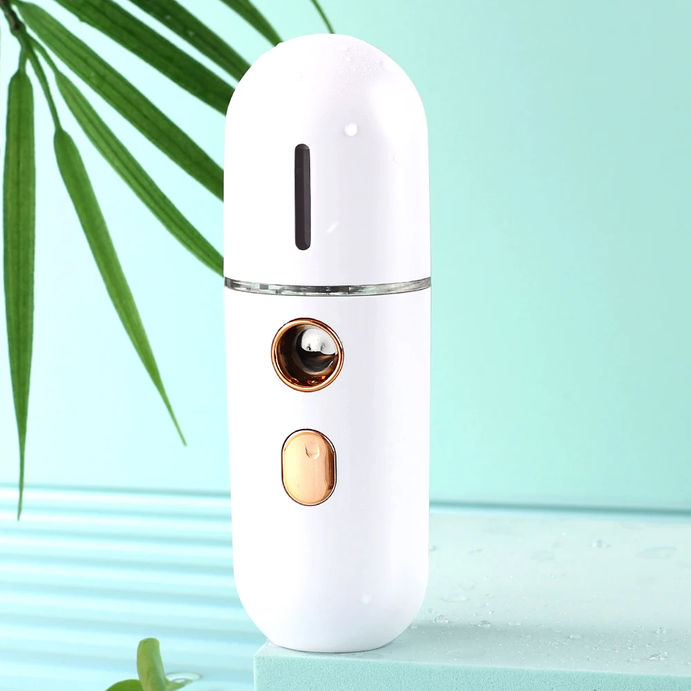 

Мини-Отпариватель для лица с зарядкой от USB, увлажнитель, нано-небулайзер, портативный холодный спрей, увлажняющие косметические инструмент...