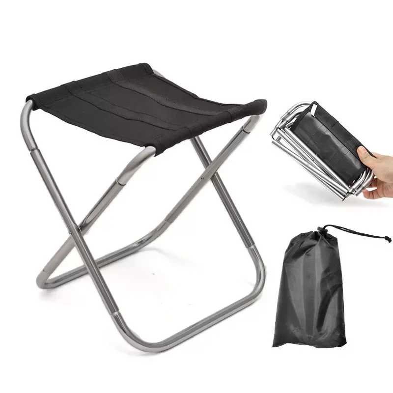

Fishing Chair Lightweight Picnic Camping Chair Foldable Aluminium Cloth Outdoor Portable Easy To Carry Outdoor Furniture