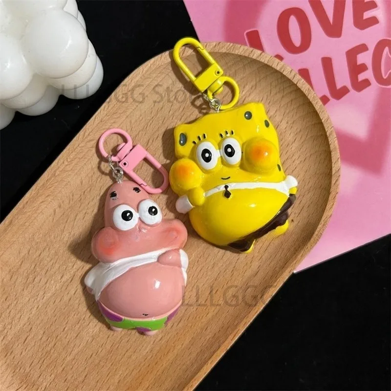 Губка Боб брелок для ключей Патрик звезда мультфильм милый сумка очаровательные
