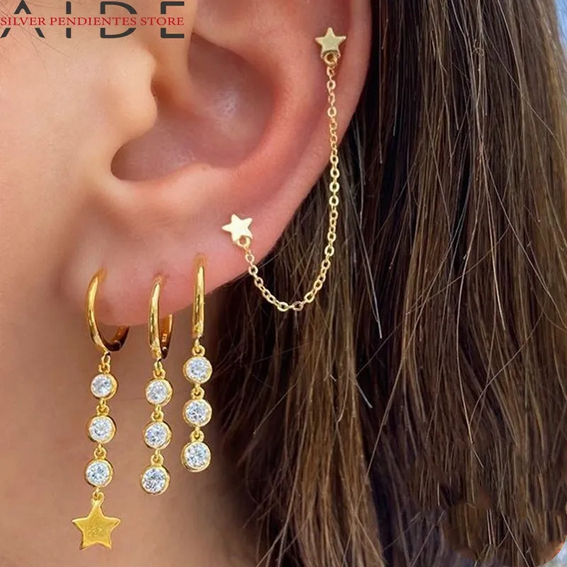 

Женские серьги-кольца из серебра 925 пробы с фианитом