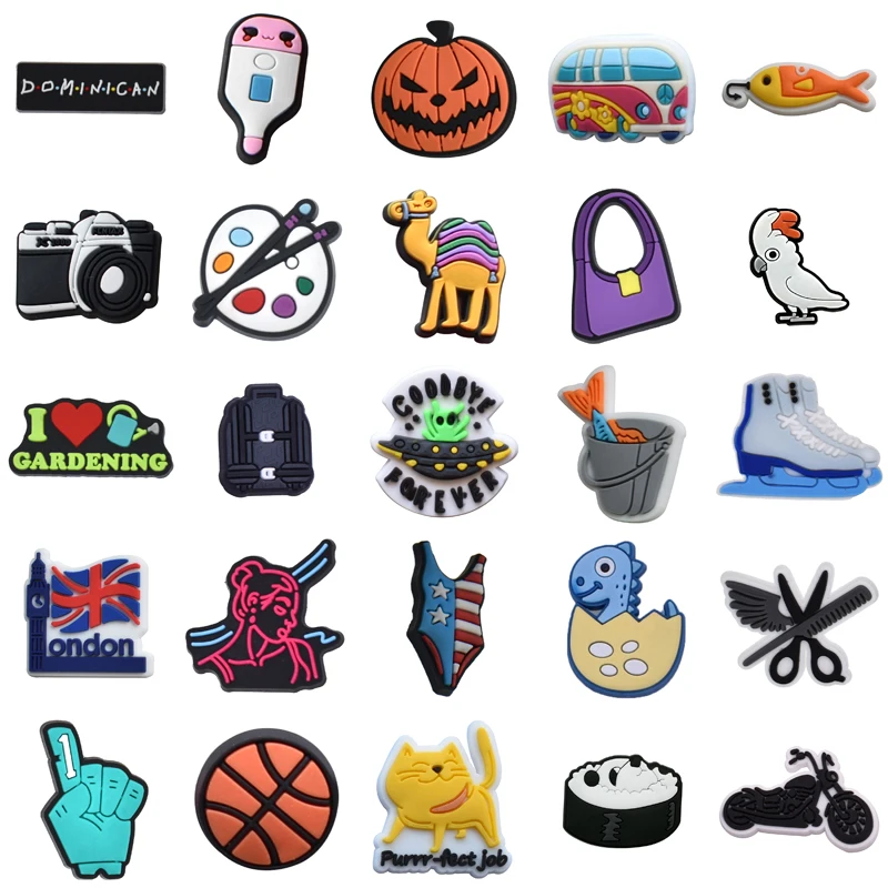 

Kids Decorations for Crocs Gifts Boy Shoes Accessories Girl Para Pins Packs Shoe Charms Set Jeans Wholesale Bulk Men Women Charm