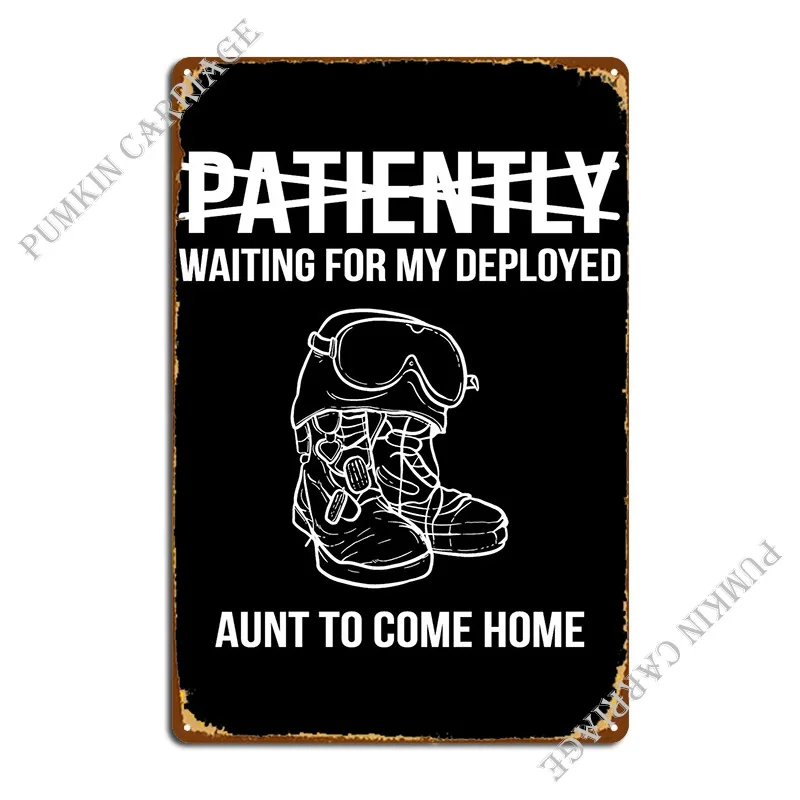 

С нетерпением ожидаем, тетя патий, металлический плакат на стену, декор для творчества, Забавный кухонный жестяной плакат