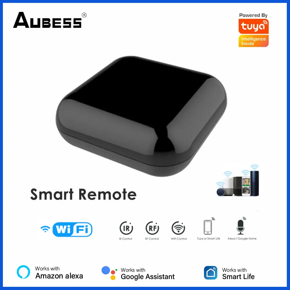 

Tuya WiFi RF+IR Remote Control Smart RF Device Universal Remote Controller Smart Life App Remote Control Via Alexa Google Home