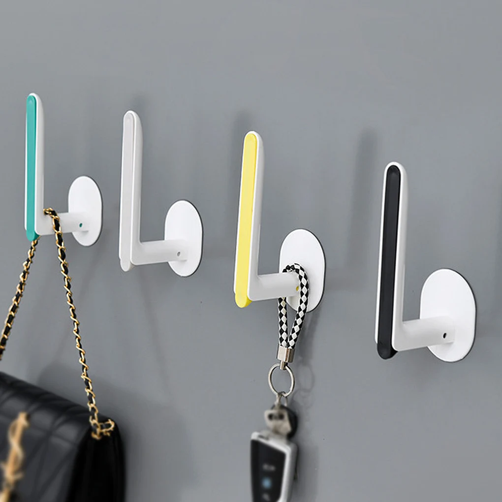 

Storage Hanger L Shape Plastic Wall Mounted Towel Holder Self-adhesive Waterproof Paper Roll Organizer