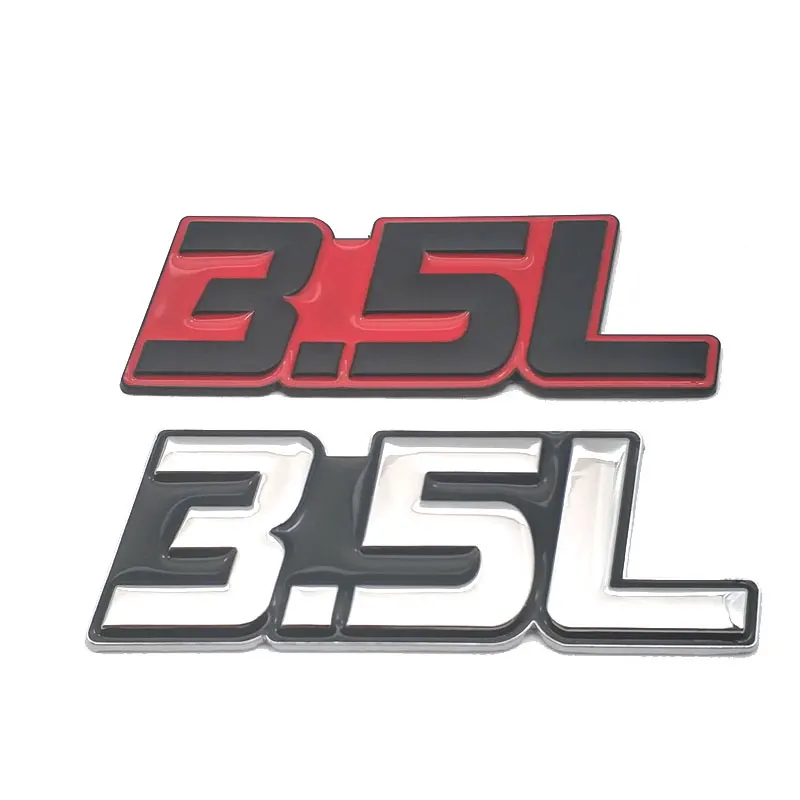 

Car Styling Metal Auto 3.5L letter Logo Emblem 3D Sticker Decal Car Accessories
