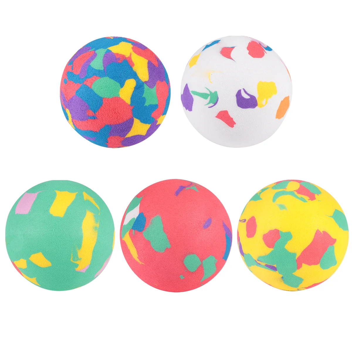 

12pcs Bouncy Balls Sponge Play Balls Balls High Bouncing Balls Colorful Kids Playtime Balls for Students Children Kids Football