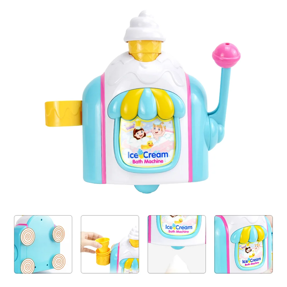 

Ice Cream Bubble Machine Electric Child Plaything Air Blower Toy Abs Kids Maker Baby Bath