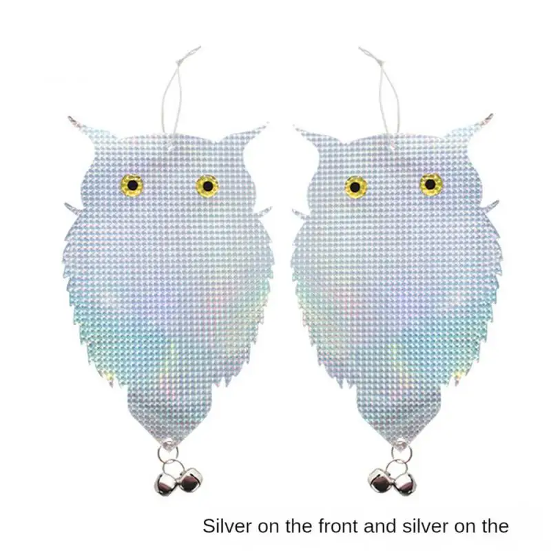 

Scare Bird New Owl Shape Balcony Bird Repellent Agricultural Orchard Bird Repellent Double-sided Laser Reflective