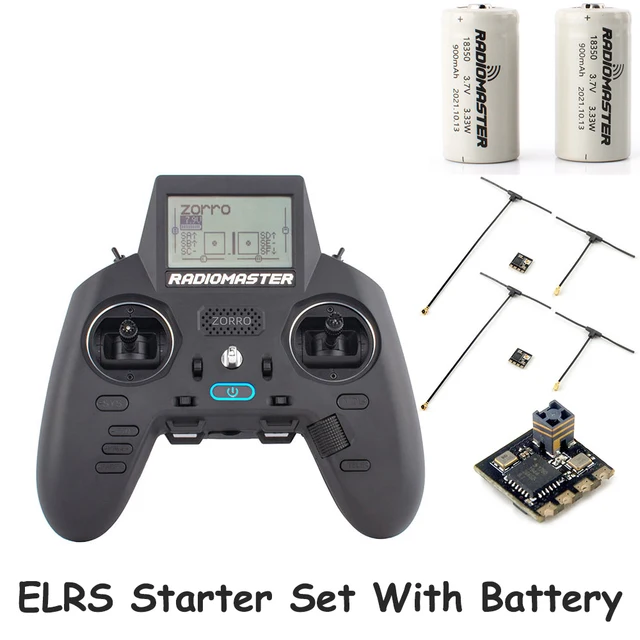 Radiomaster Zorro ELRS 2.4GHz Starter Set + Batteries Radiomaster Zorro ELRS 2.4GHz Starter Set + Batteries