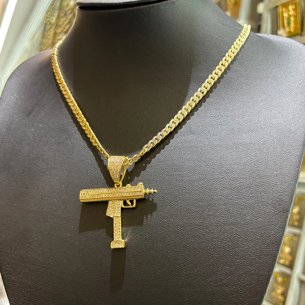 VCT оригинальная специальная цена кулон-пистолет хип-хоп циркон рэп ювелирные