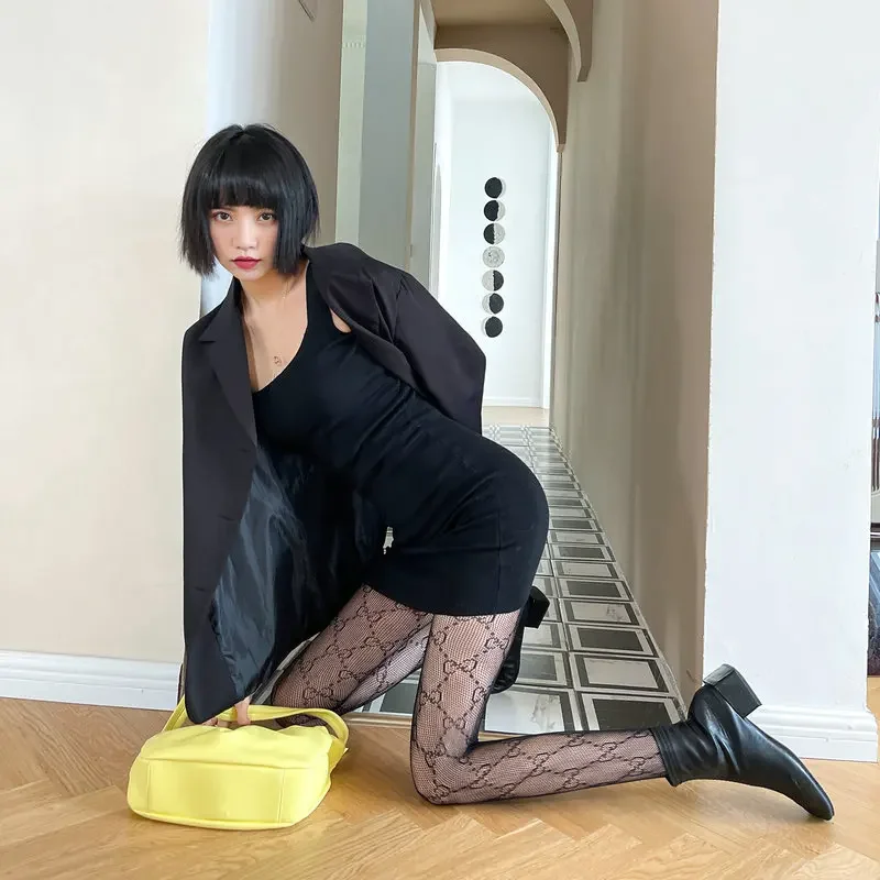 Весенне-летние новые чулки в японском стиле из чистого шелка с вырезами