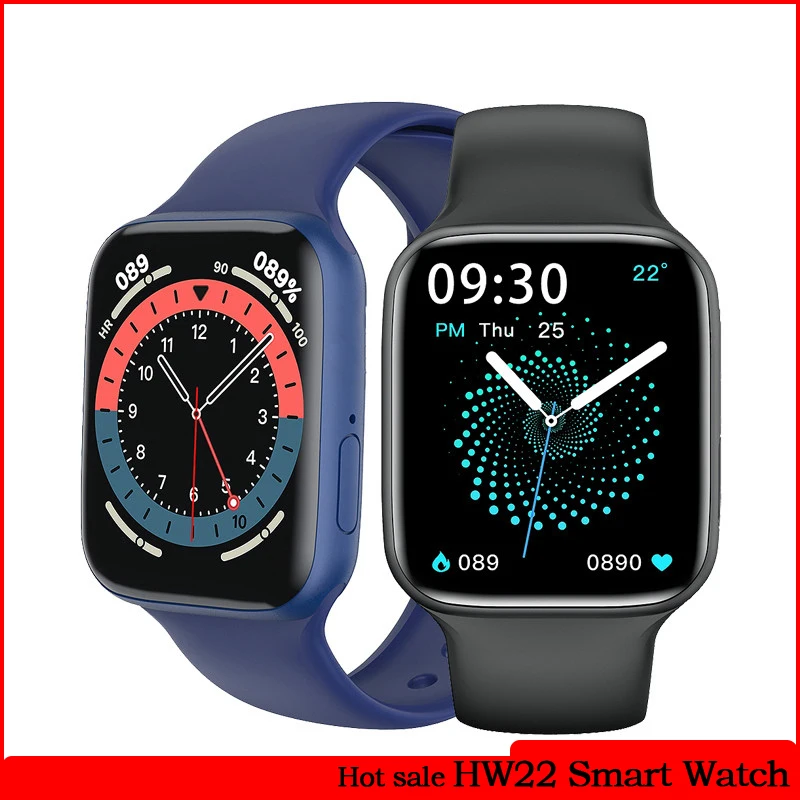 

Original iwo HW22 Smart Watch Men 44mm Bluetooth Call IP67 Waterproof Music Calculator Heart Rate Monitor Series 6 Smartwatch