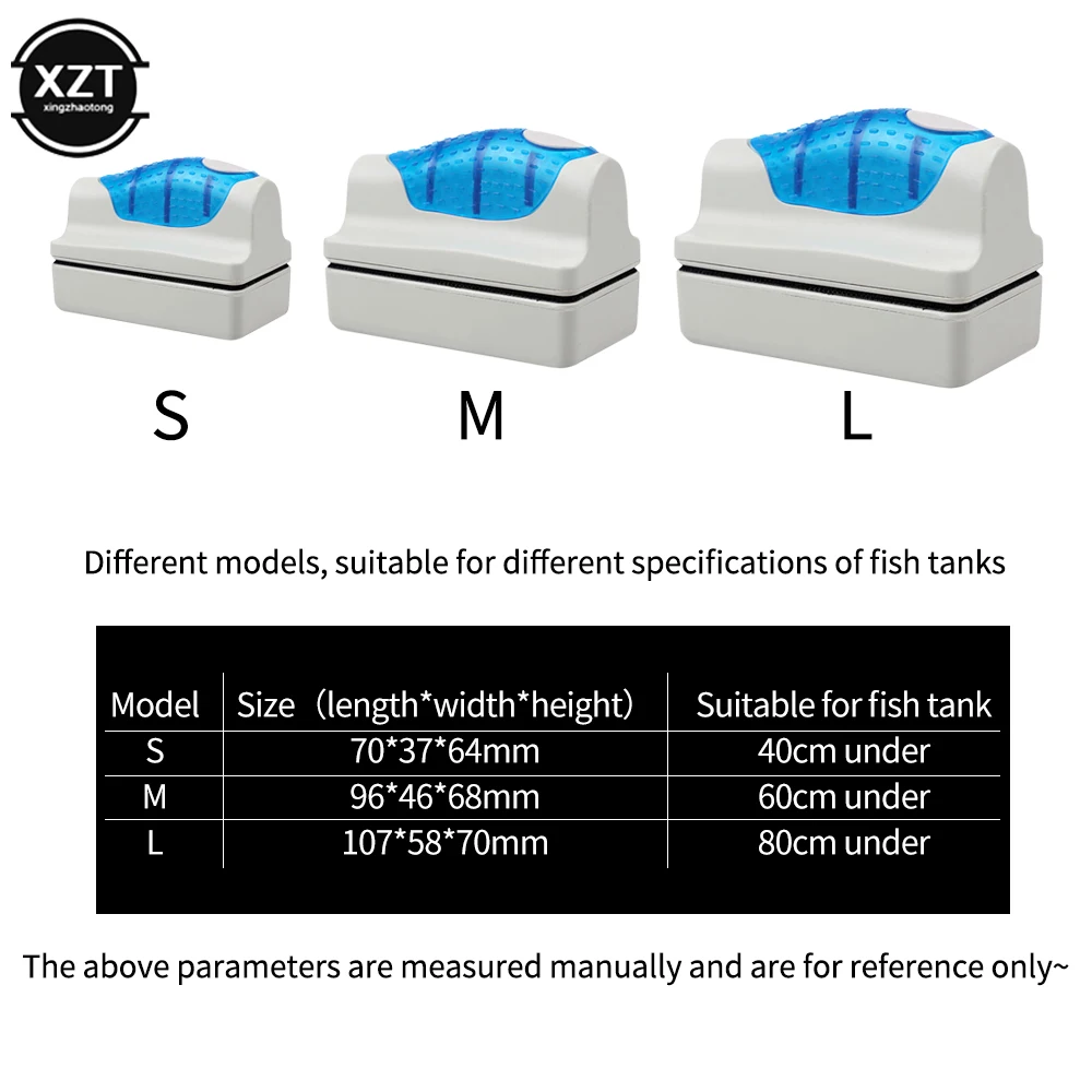 

L-образные магнитные щетки для аквариума, очистители водорослей для стекла, очистители, щетки, пластиковые губчатые аксессуары