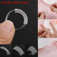 transparent useful invisible jewelry parts shell hard guard resizing tools ring size adjuster tightener reducer