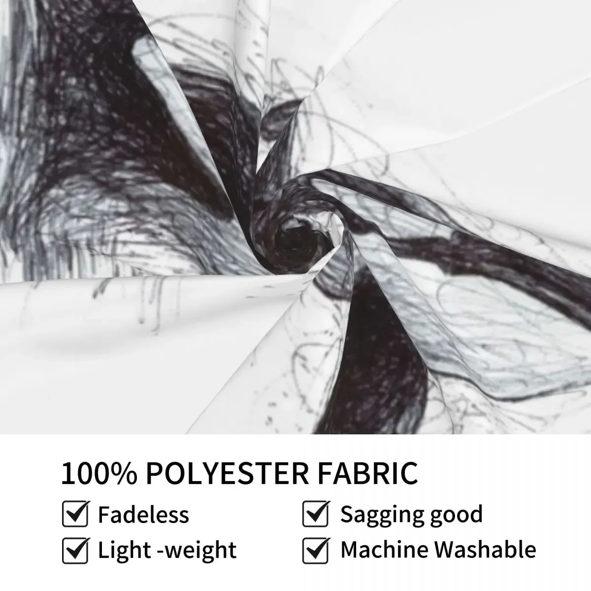 Ulises the Killer Whale Scribble Гобелен Наружное украшение на заказ