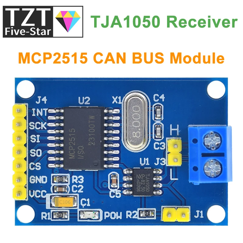 Модуль CAN-шины TZT MCP2515 TJA1050 | AliExpress