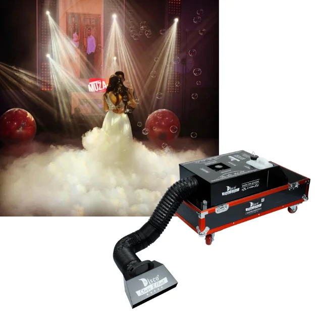 

Best effect water based low floor lying dry ice fog smoke machine 3000w 3500w 6000w 1500w 2000w 2500w for wedding stage event.