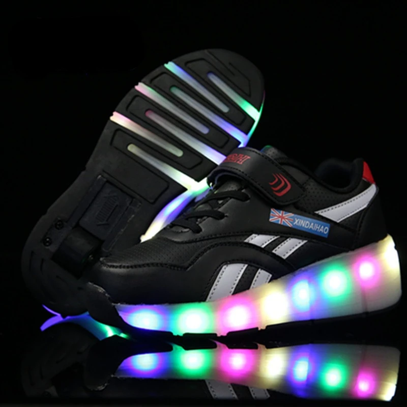 Кроссовки с невидимым переключатсветодиодный и светодиодной подсветкой зарядка