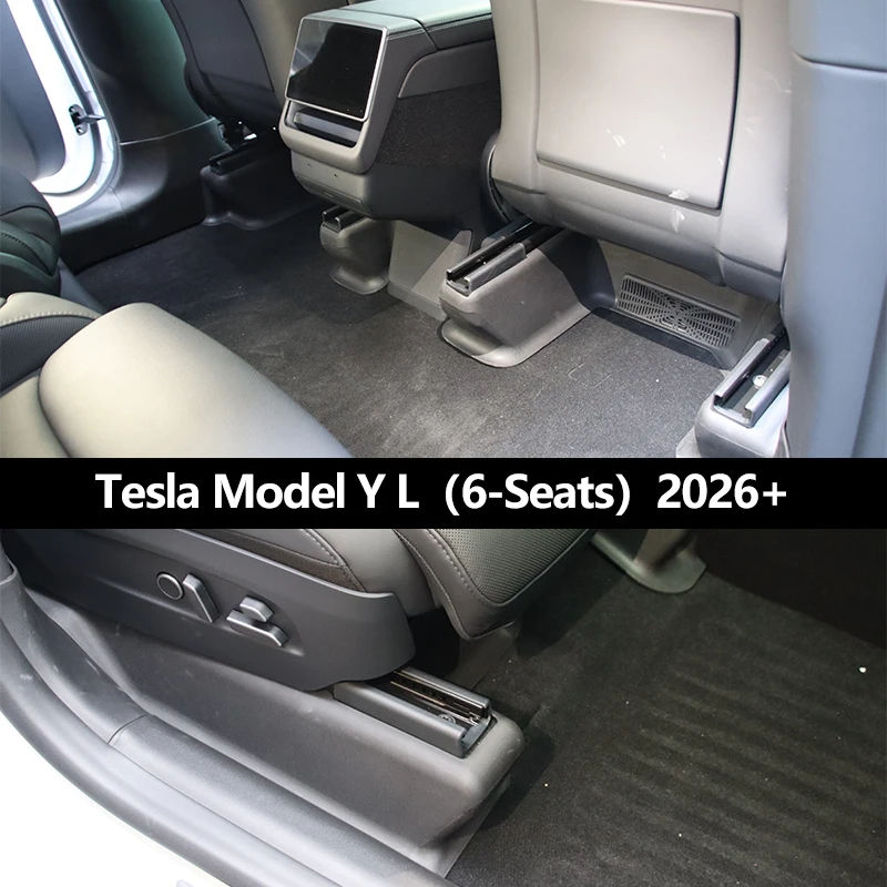Для Tesla Model Y Juniper  YL (6-местный) 2025-2026+ Защитные накладки TPE под сиденья (уголки) от пинков, аксессуары для 2-го ряда сидений (art.: 3920db77c52fd) - 3920db77c52fd