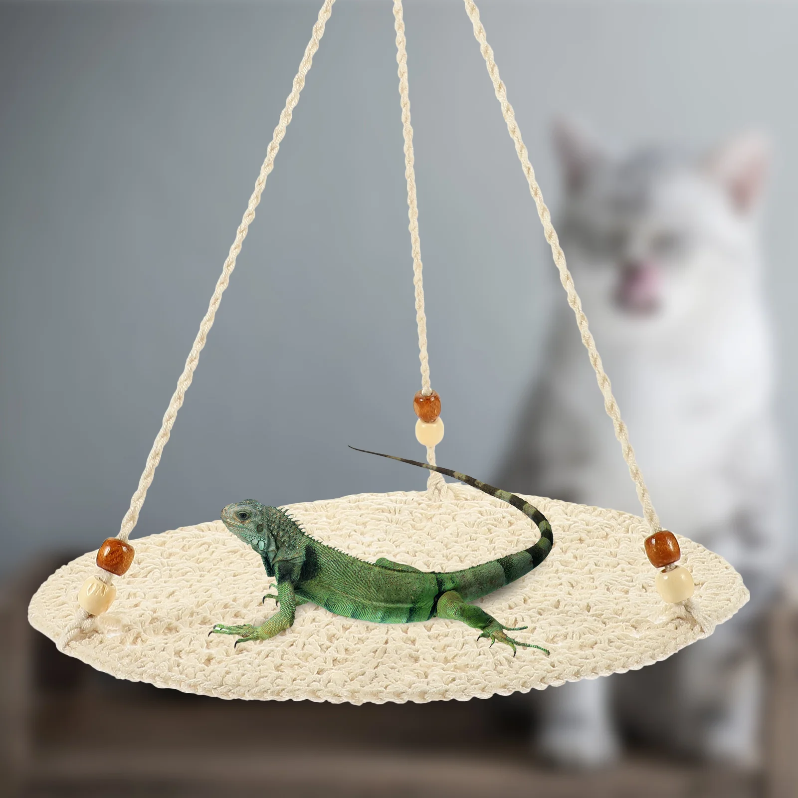

Hanging Reptile Hammock Hamster Toys Cat Creative Pets Bed Snake Accessory