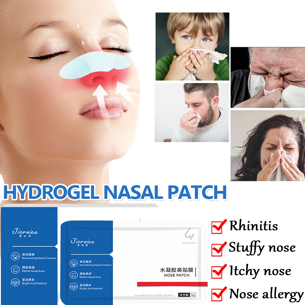 

6PCS Hydrogel Nasal Mask Moisturize Nose Skin Nose Ventilation Relieve Nasal Congestion Rhinitis Sensitive And Safe Ingredient